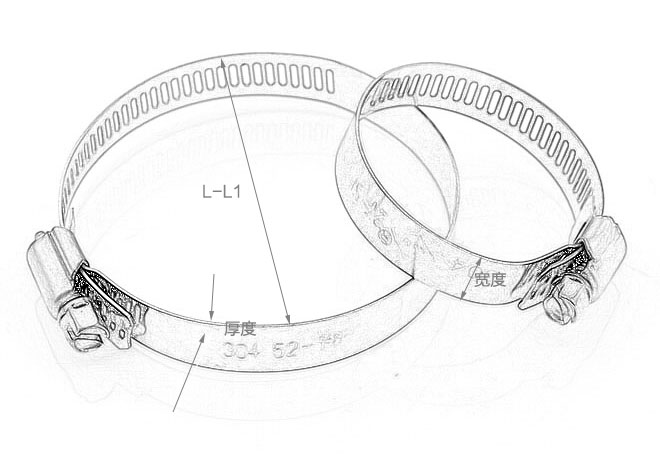 304不銹鋼喉箍