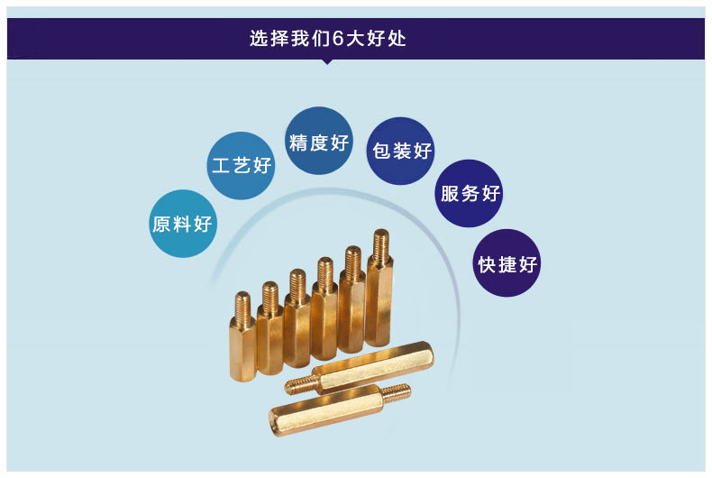 單頭六角銅柱批發(fā)